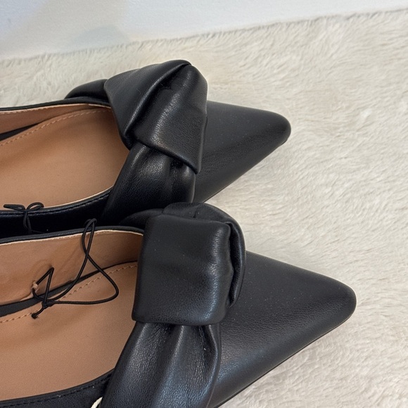 New with tags - SAM & LIBBY - LAUREEN KNOTTED FLAT IN BLACK. Size 8.5 - Picture 8 of 10